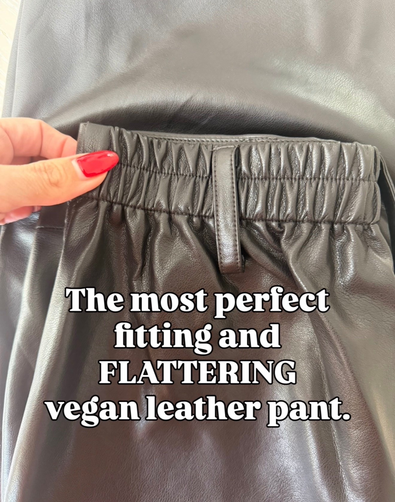 These leather pants are to die for! They are so flattering and fit perfectly! 

Ash sizes:
Height: 5’6”
Weight: 140lbs
Tops: medium
Pants: 6, medium, 28

Em sizes: 
Height: 5’6”
Weight: 115lbs
Tops: small
Pants: 2, small, 25