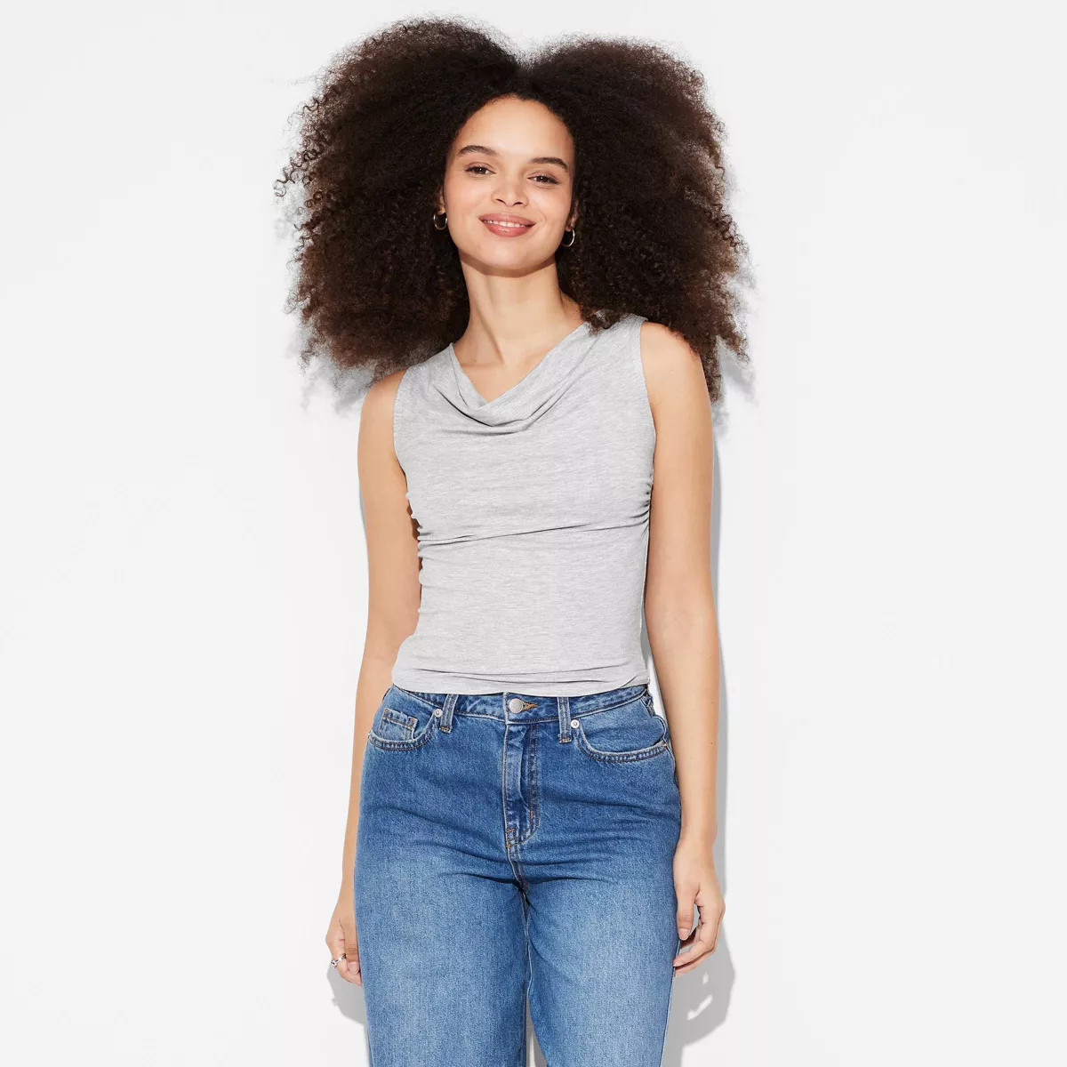 Women's Cowl Neck Tank Top - Wild Fable™ Light Pink M | Target