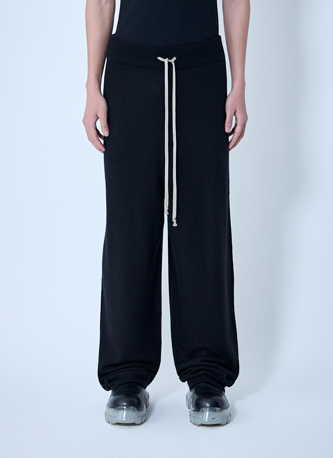 Rick Owens Drawstring Track Pants - Man Track Pants Black L | LN-CC