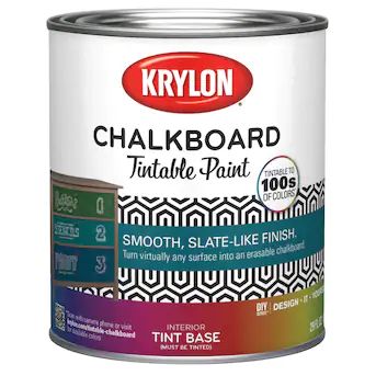 Krylon Chalkboard Tintable Latex Chalkboard Paint (1-Quart) | Lowe's
