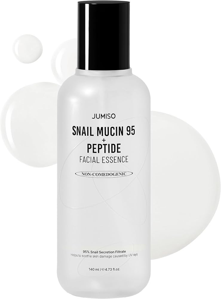 JUMISO Snail Mucin 95% + 5 Peptide Essence, Korean Face Serum, 4.73 fl oz | Amazon (US)