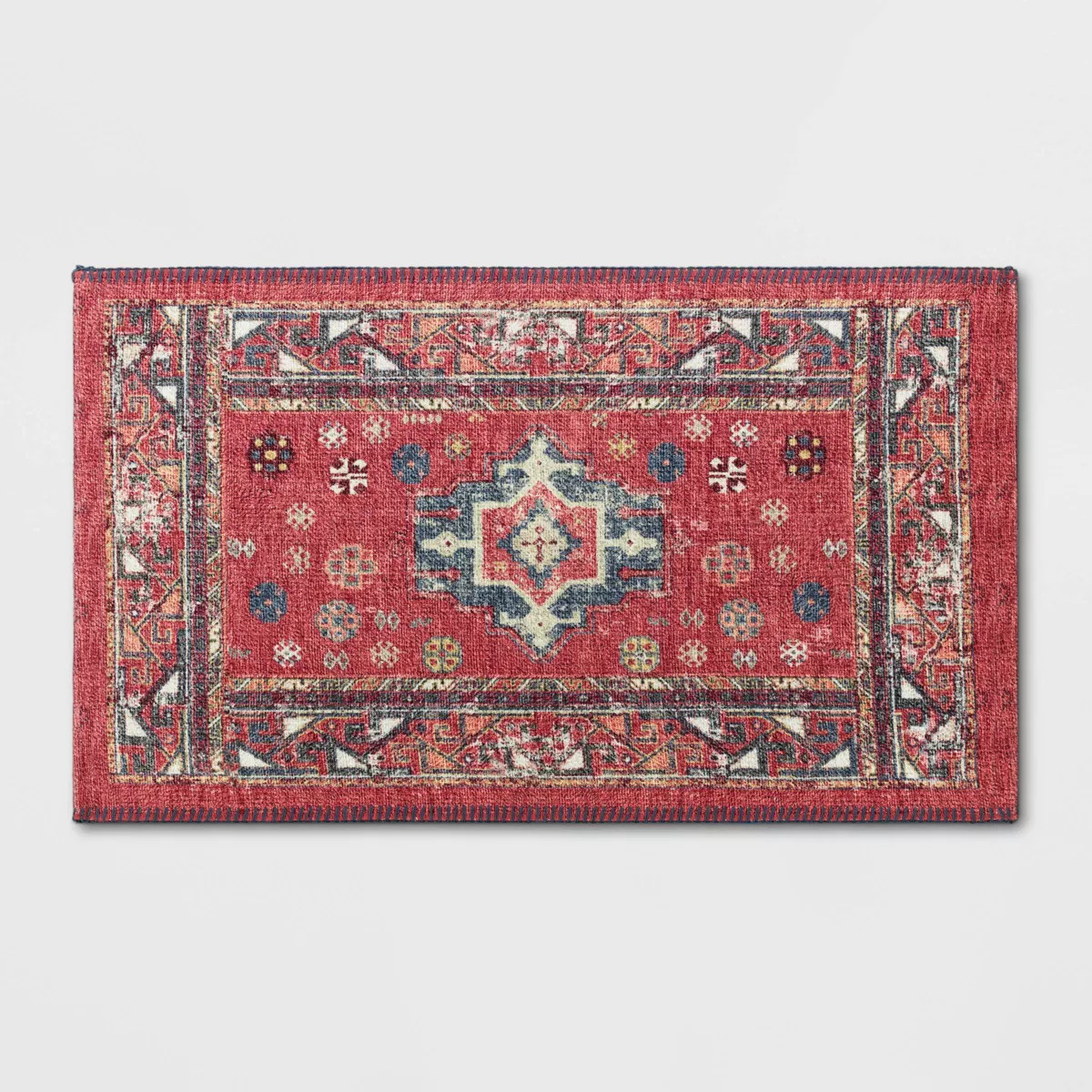 Vintage Persian Medallion Kitchen Rug Red - Threshold™ | Target