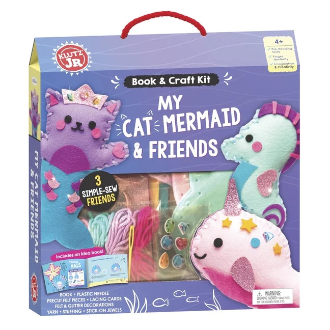 Klutz Press My Cat Mermaid & Friends Craft Kit | Walmart (US)