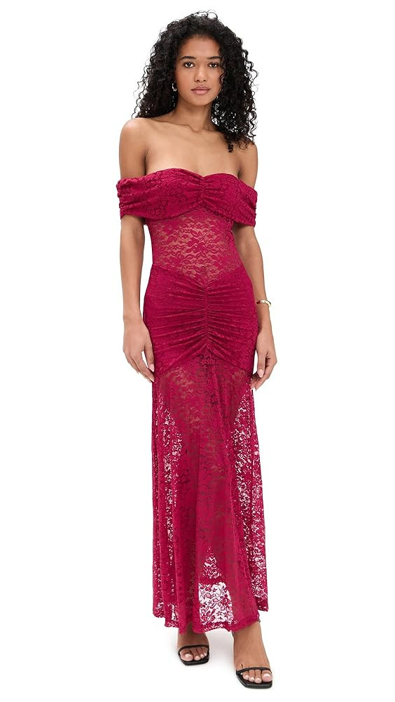 Women's Vaneya Off Shoulder Lace Maxi Dress | Amazon (US)