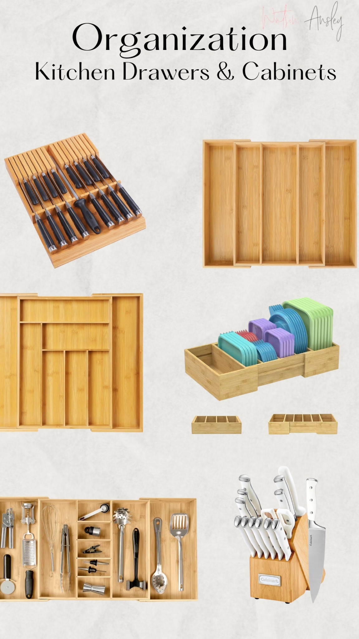 Shop kitchen drawer & cabinet organization that we love for our home below!

Organization | tidy | home | bamboo | silverware | utensils | knives | knife block | Tupperware | tops | wine | accessories | 

#LTKFindsUnder50 #LTKStyleTip #LTKHome