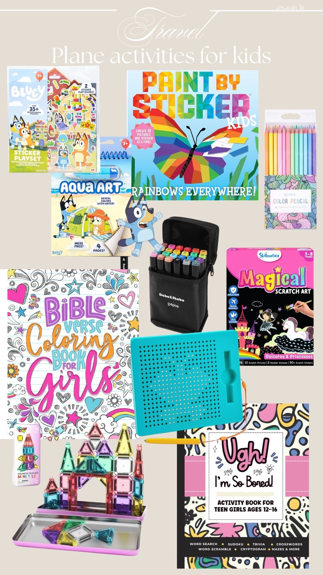 Plane activities I got for the kids for our long travels! Perfect for all ages!

#LTKU #LTKTravel #LTKKids