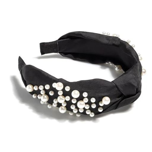 Shiraleah Knotted Pearl Embellished Headband-Black - Walmart.com | Walmart (US)