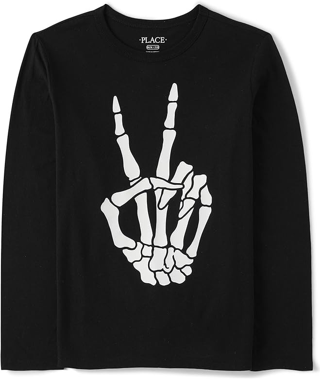 The Children's Place Boys' Long Sleeve Halloween Graphic T-Shirt | Amazon (US)