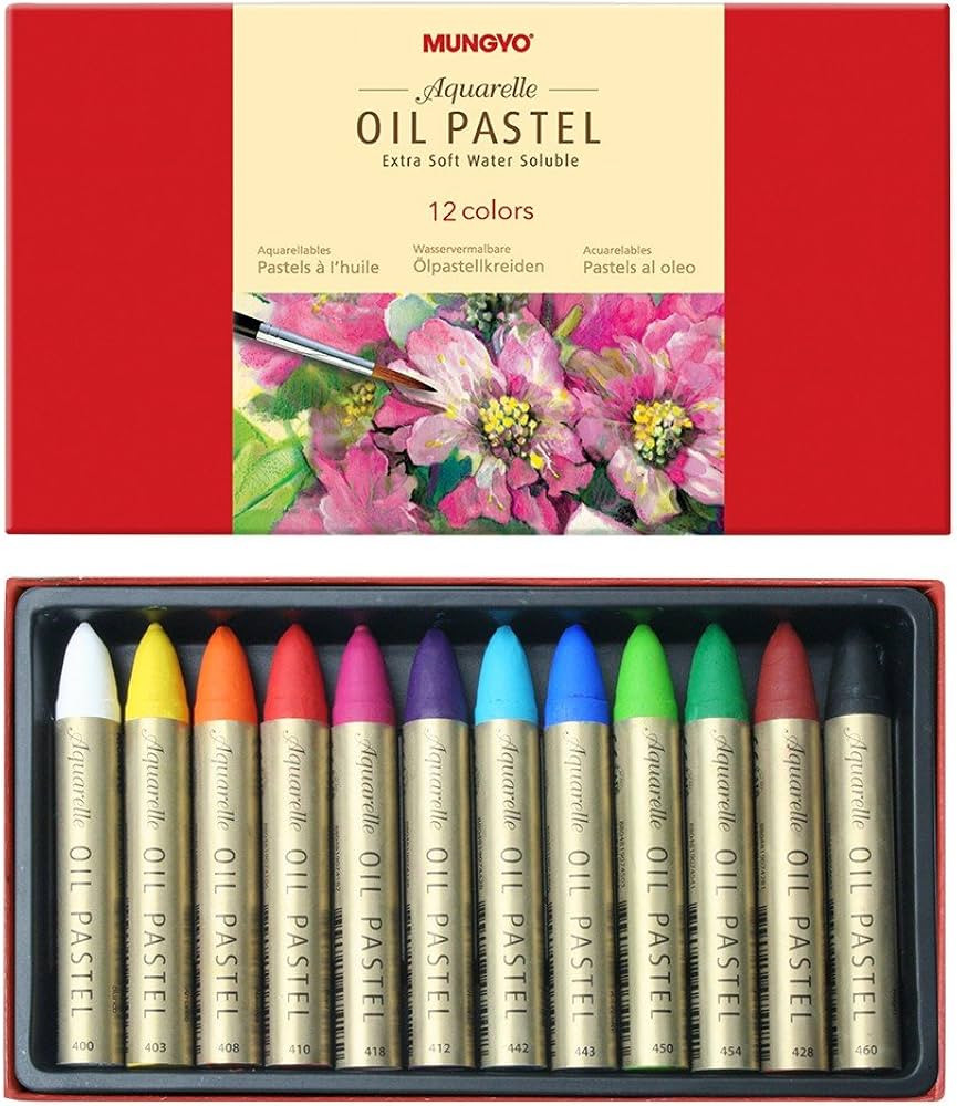 Mungyo Water-Soluble Oil Pastel Set of 12 - Assorted Colors | Amazon (US)