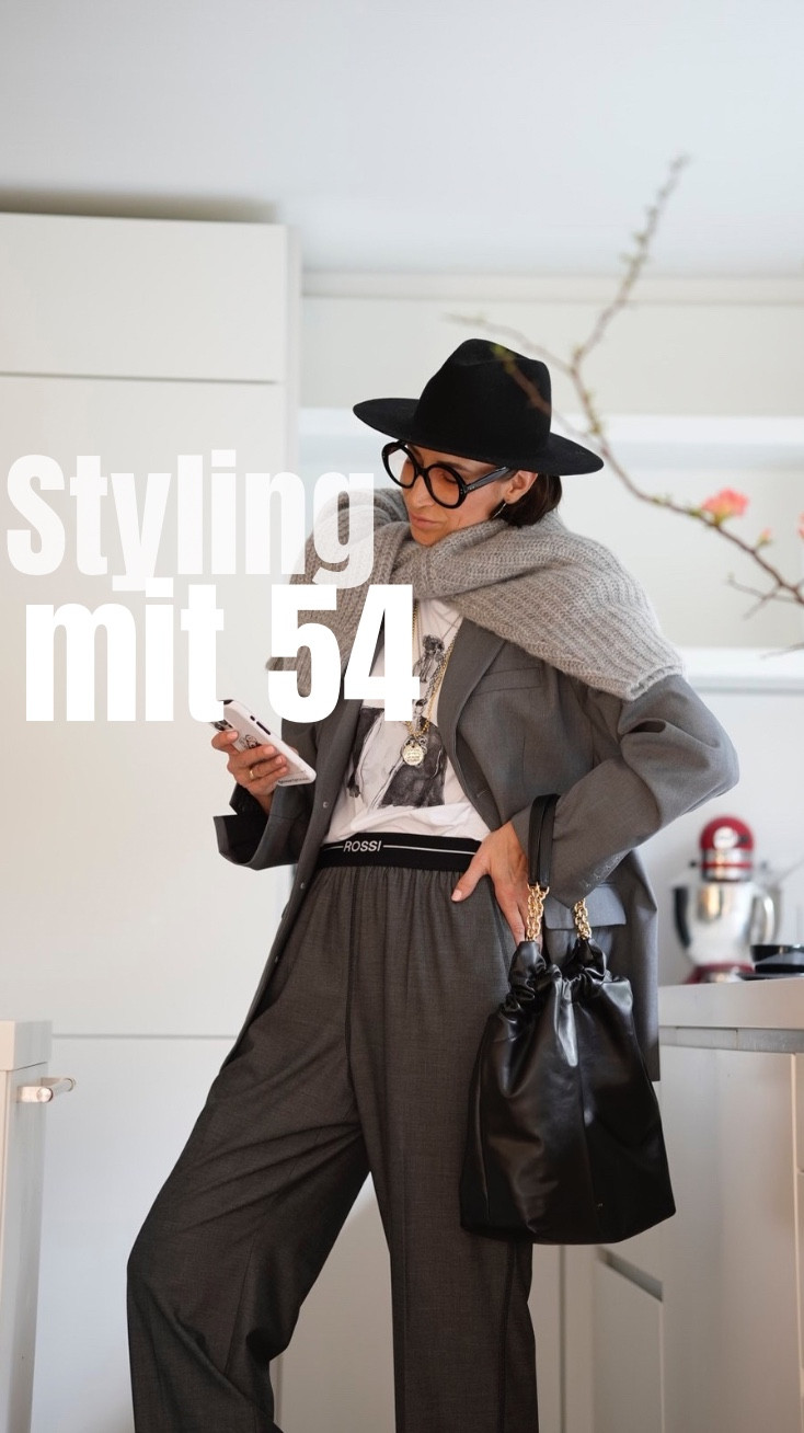 Styling mit 54. Blazer, wideleg Hose, Shirt, Accessoires. Cowboy Boots so cool  

#LTKdeutschland #LTKü50 #LTKstyletip
