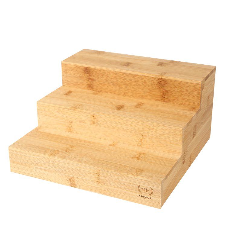 The Home Edit 3 Tier Bamboo Riser, 9.5" x 9.5" x 5" | Walmart (US)