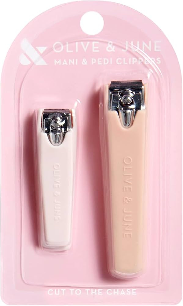 Olive & June Nail Clipper Set | Flat-Edge Clippers for Manis & Pedis | Small Clipper for Fingerna... | Amazon (US)