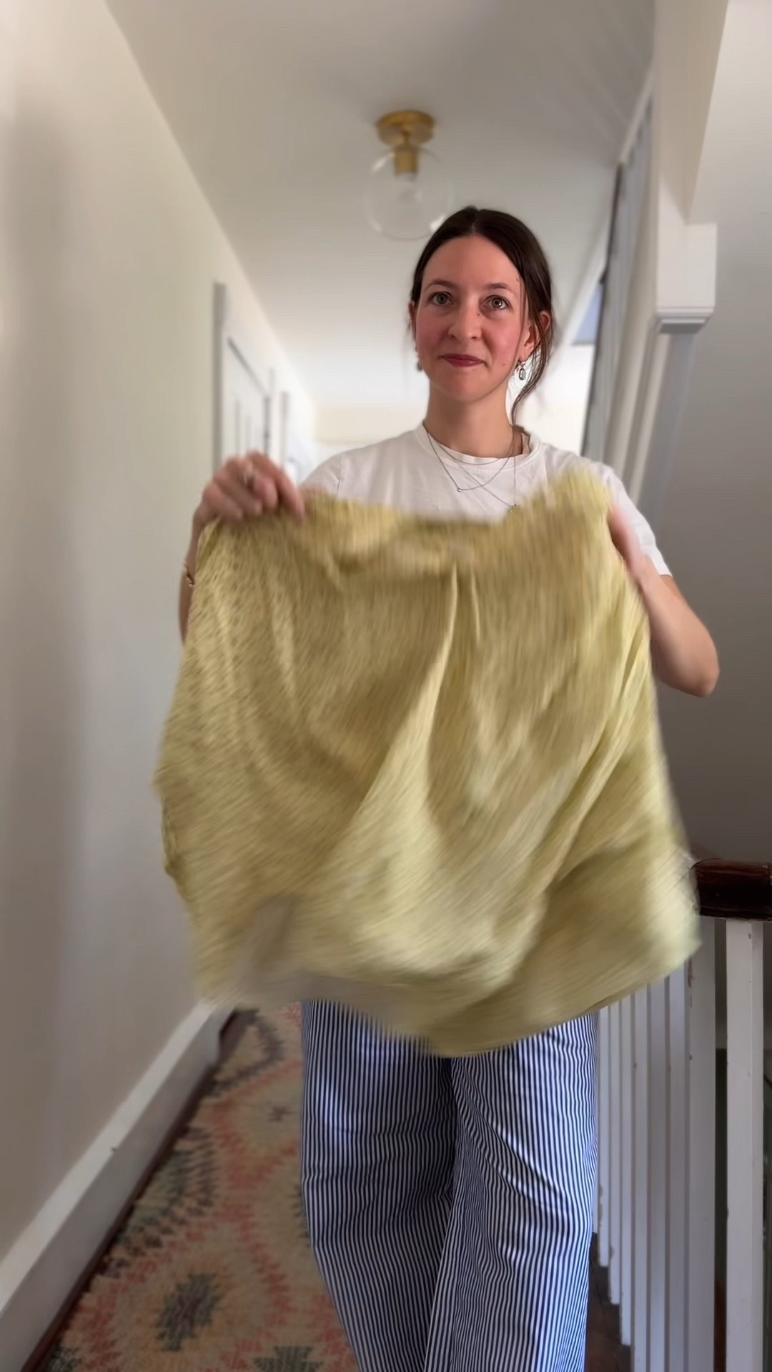 GRWM: casual & cute fall look featuring striped poplin pants & feminine, floral blouse! It works because the print on the blouse is almost small enough not notice. Cozy & comfortable FTW! I’d wear this to brunch with friends, a kids’ soccer or any sports game but it could also work for a travel outfit 😉 

#LTKTall #LTKSeasonal #LTKStyleTip