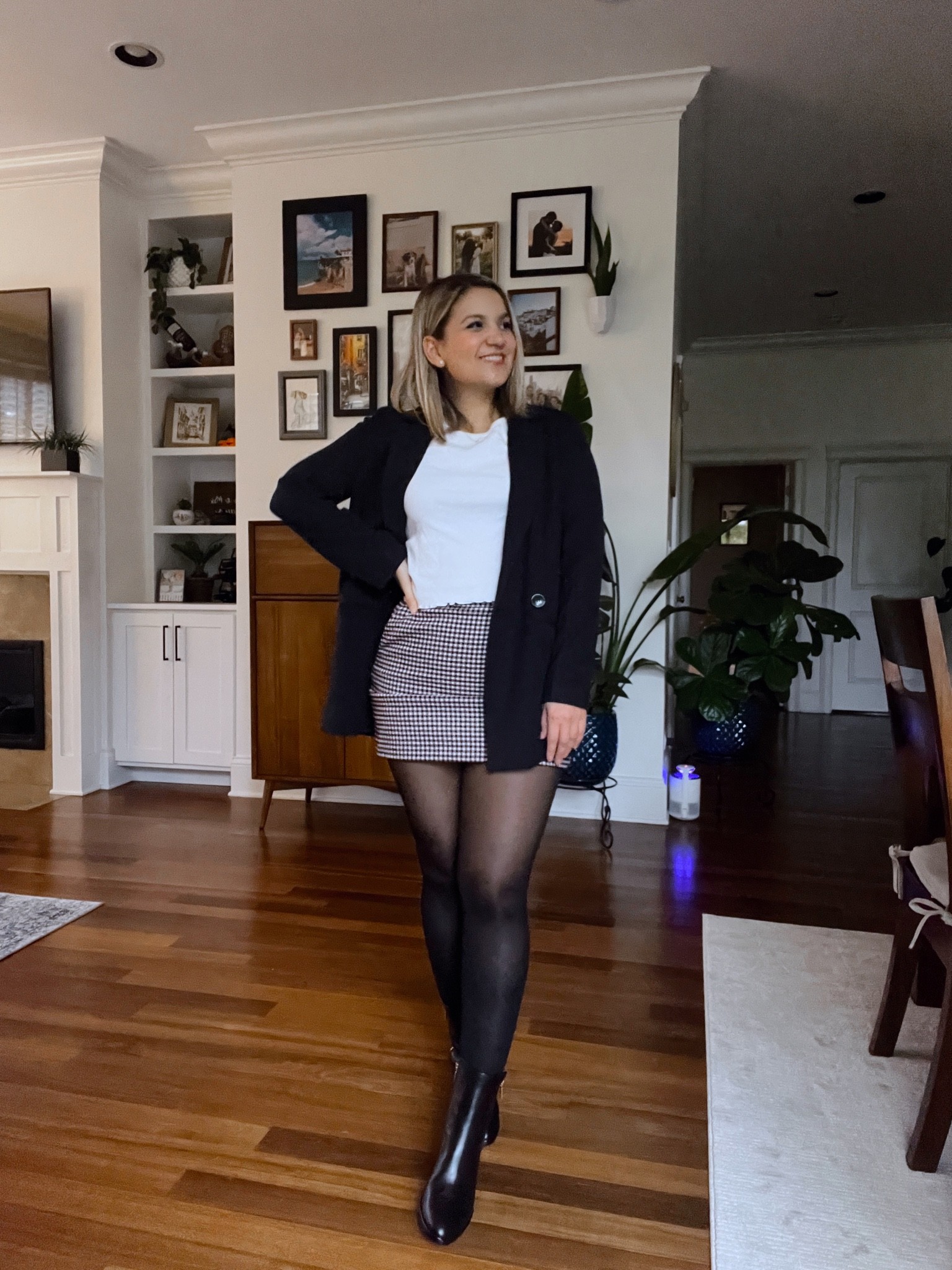 Blazer (up to 30% off right now!) - wearing an XS. True to size for a slightly oversized fit
Tee - old but linked similar
Skort - old but linked this years versions 

#LTKunder100 #LTKsalealert #LTKSeasonal