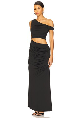 SNDYS Rikke Jersey Maxi Dress in Black from Revolve.com | Revolve Clothing (Global)