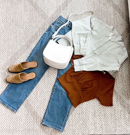 Fall outfit inspo - Work outfit ideas - transitional outfit ideas - women’s fashion - chic outfits - cute work outfits - casual outfit inspo - denim finds - fall tops - Petite fashion - styling tips

#LTKSeasonal #LTKstyletip