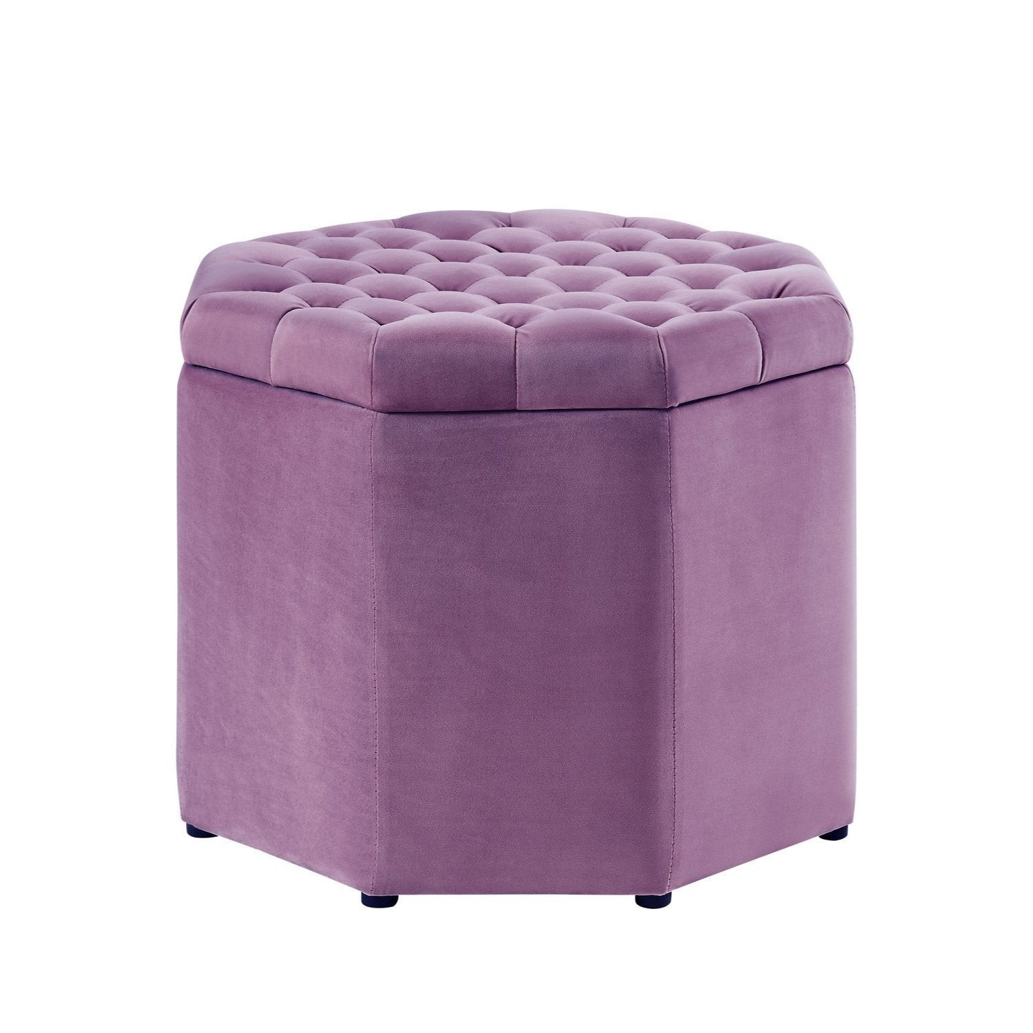 Nova Octagon Storage Ottoman | Inspired Home