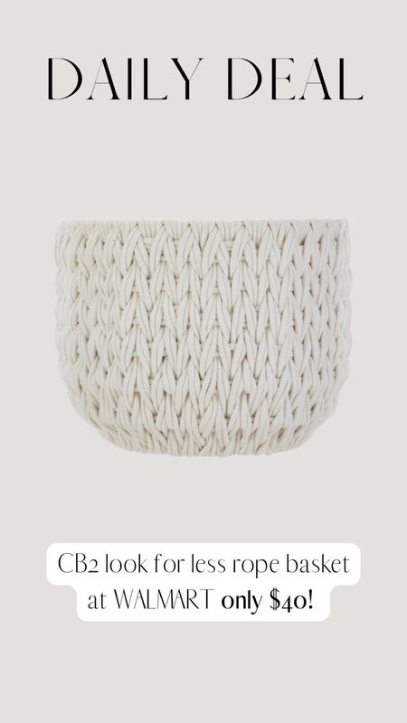CB2 look for less woven baskets still on sale at Walmart! 

Lee Anne Benjamin 🤍