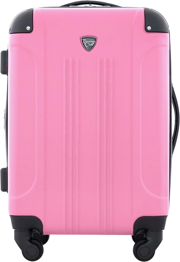 Travelers Club Chicago Hardside Expandable Spinner Luggages, Hot Pink, 20" Carry-On, HS-20720-EX-... | Amazon (US)