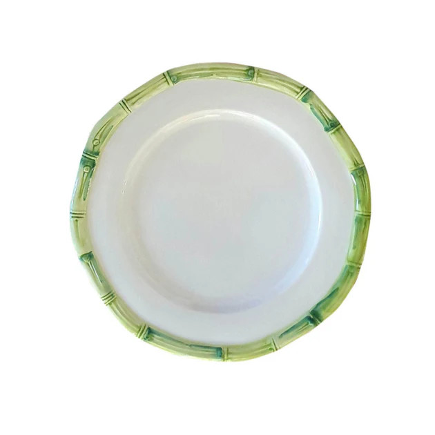 Green Bamboo Dinner Plate | Cailini Coastal