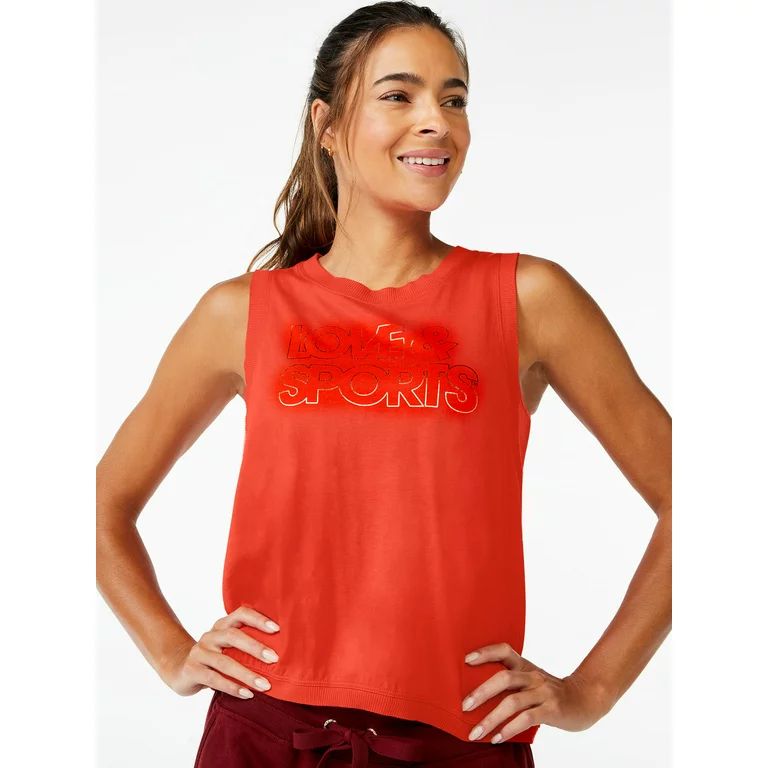 Love & Sports Women's Logo Muscle Tank Top | Walmart (US)