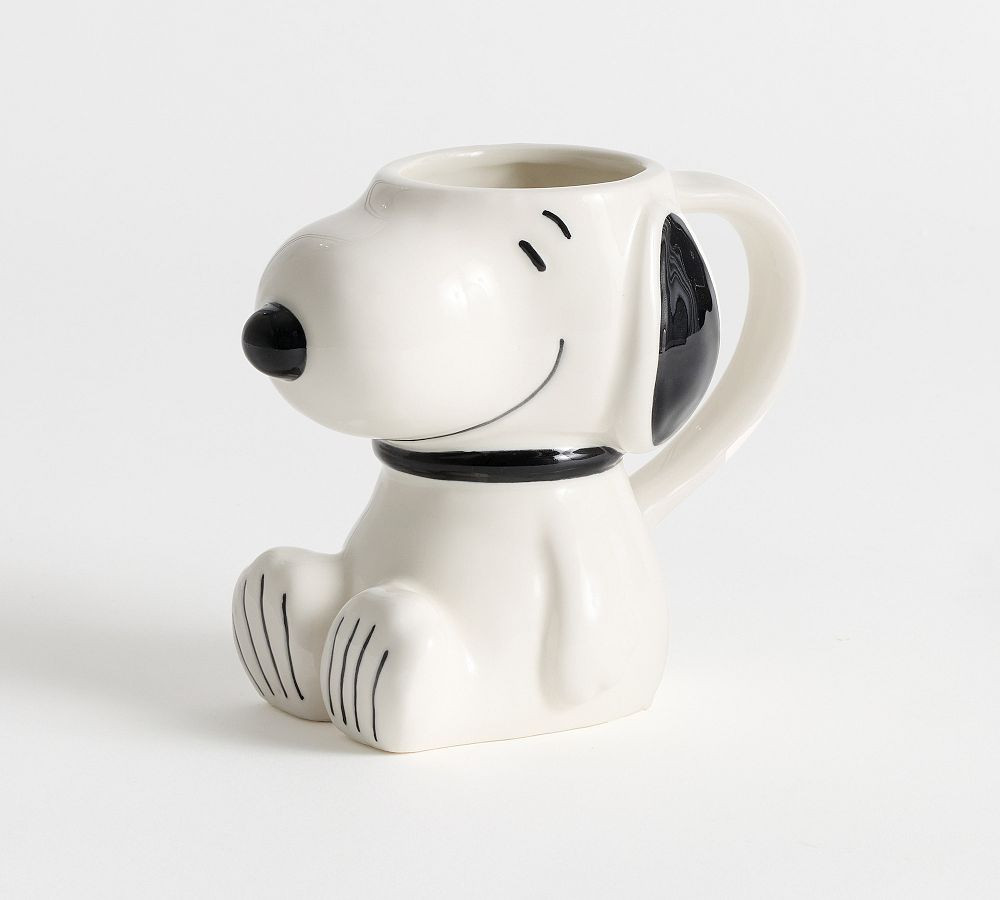 Peanuts\u2122 Stoneware Figural Snoopy Mug | Pottery Barn (US)