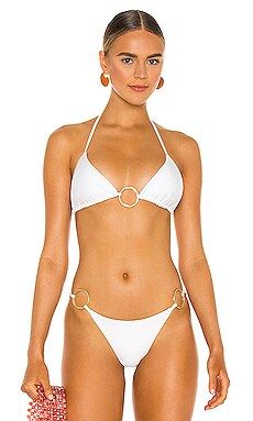 Cult Gaia Claudia Bikini Top in White from Revolve.com | Revolve Clothing (Global)