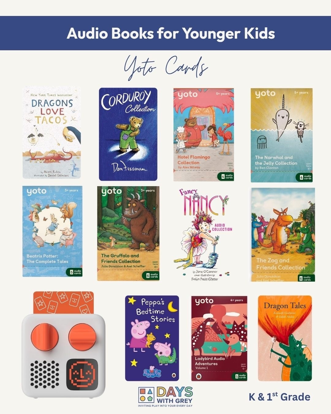 Yoto audio book cards for younger kids. ❤️

#LTKFamily #LTKFindsUnder50 #LTKKids