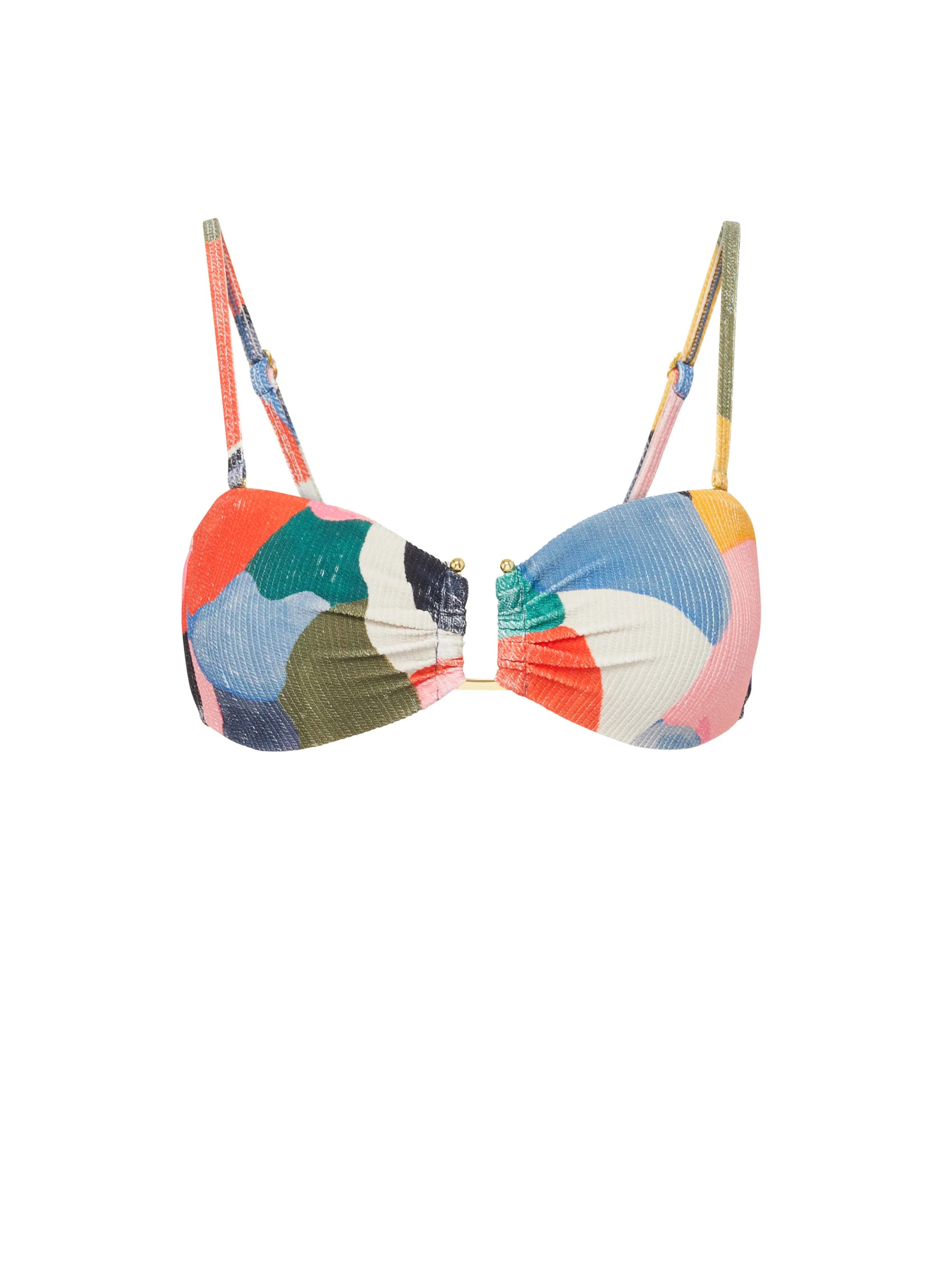 Gina Top In Carta Colorblock Texture | Change of Scenery