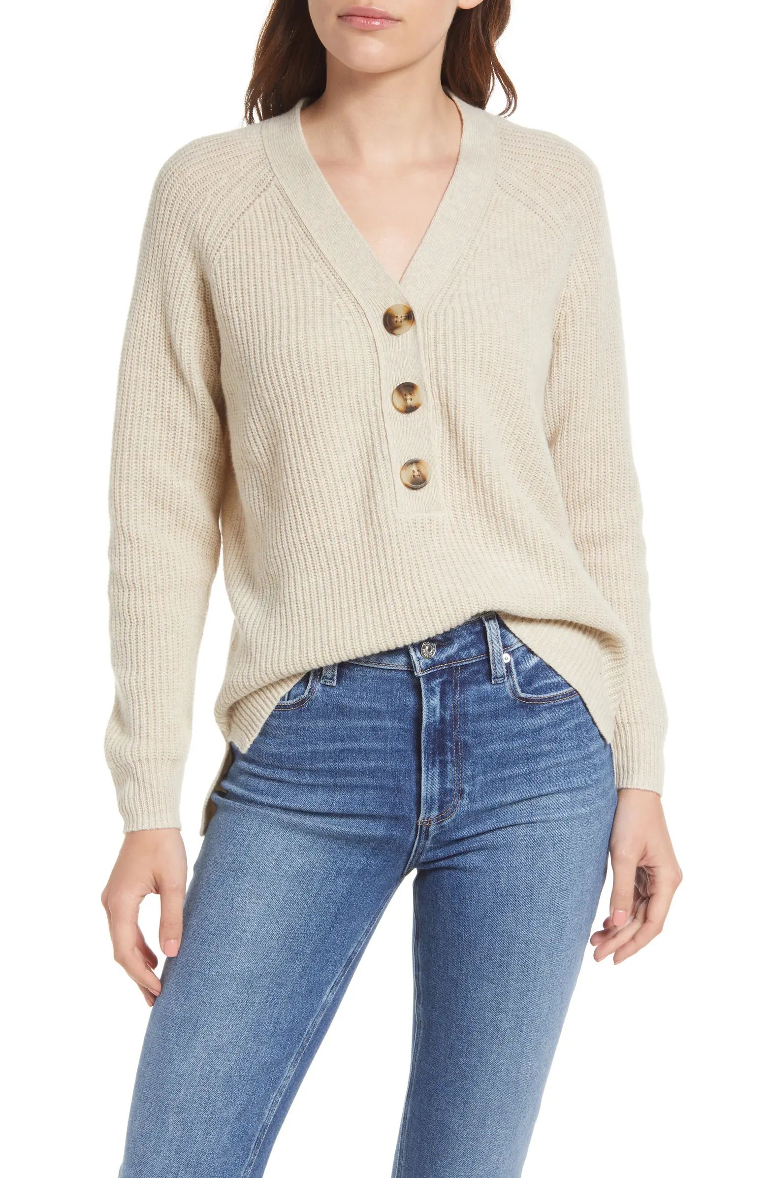 Lyle Rib Henley Sweater | Nordstrom