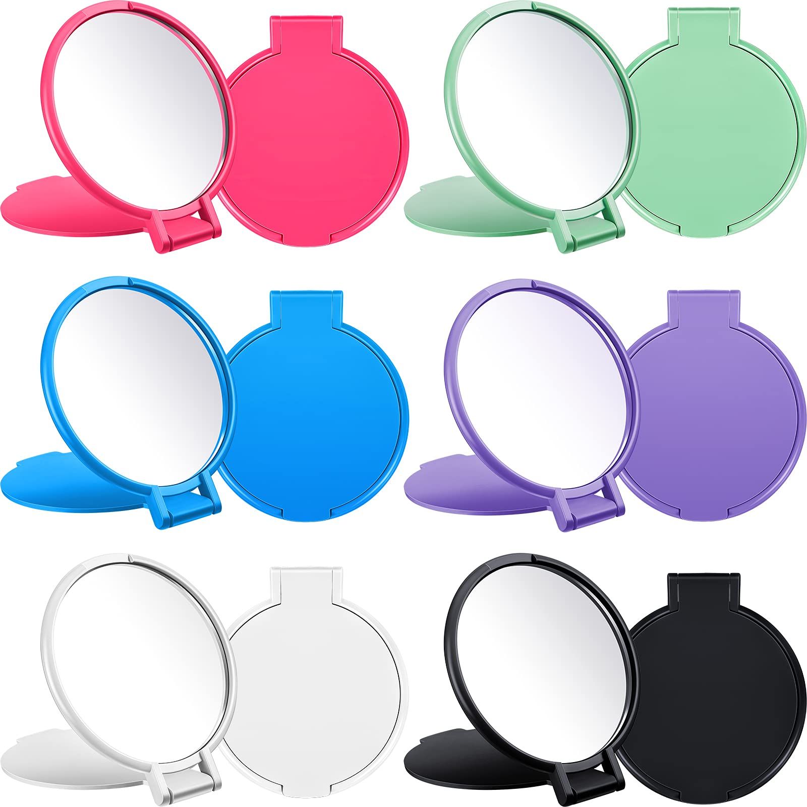 Mini Folding Mirror Round Compact Mirror Portable Pocket Mirror Makeup Small Mirror Vintage Porta... | Amazon (US)