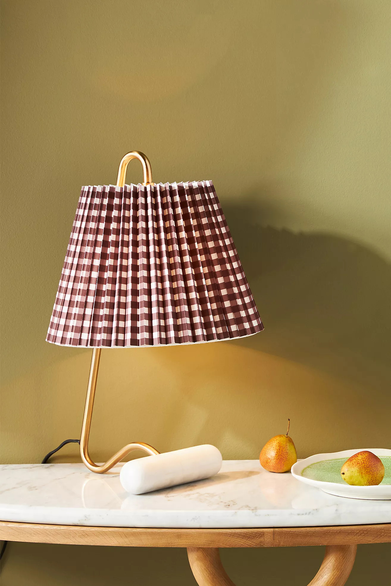 Plaid Finley Task Lamp | Anthropologie (US)