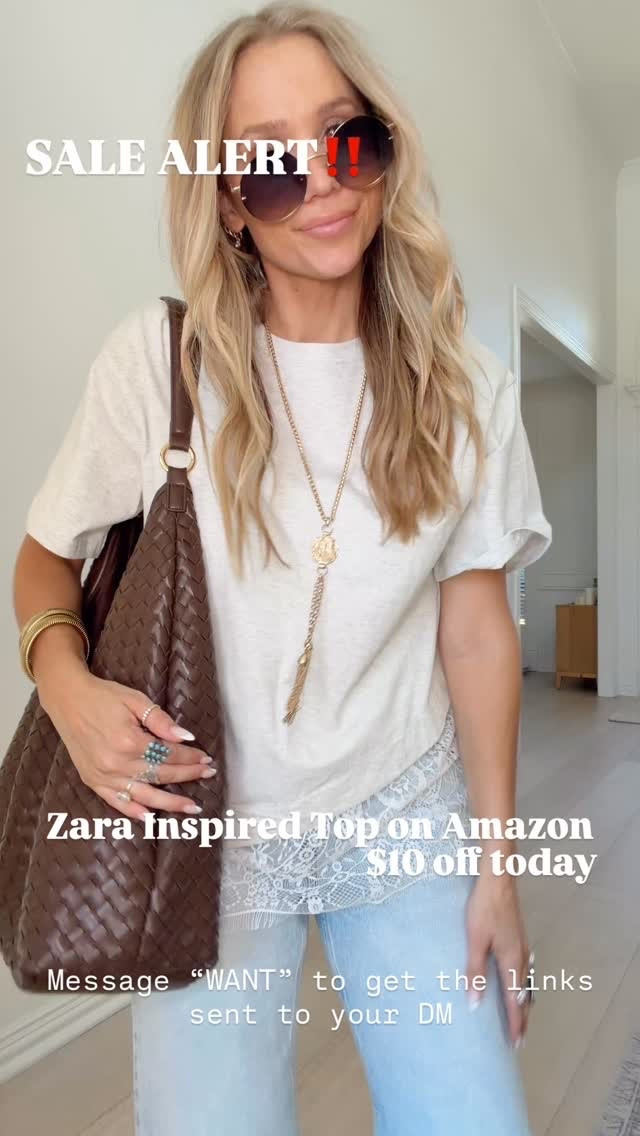 SALE ALERT‼️ Zara Inspired Top on Amazon $10 off today. 

I’m wearing my tts (small). 

5’5” // 120 ish lbs

#LTKSaleAlert #LTKootd #LTKgrwm