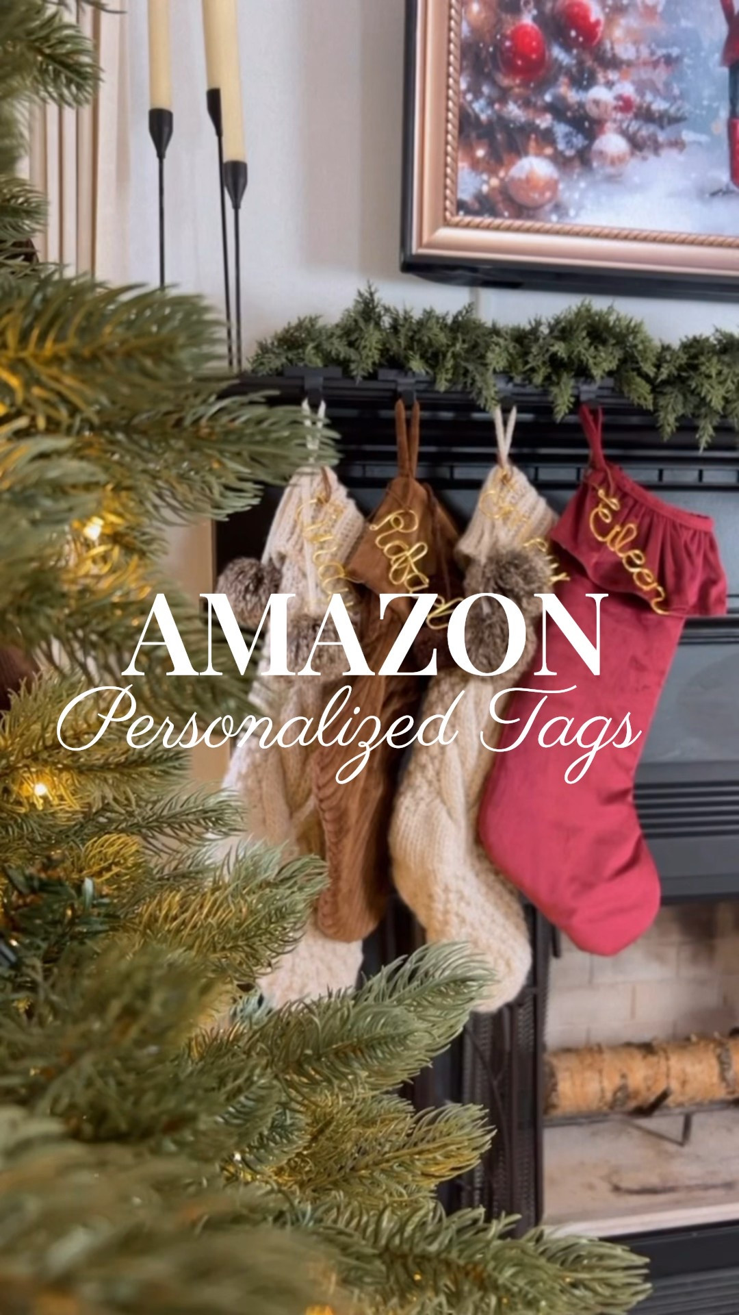 Get your Personalized Name Tags for your stockings early. These are beautiful and affordable 
#amazonchristmas #personalizedgift #christmas2025 #amazonhome #amazonfind #christmasstockings #stockingholders #bows #christmasgarland #christmasmantle #christmasdecor #stockingnametags #christmastree 

#LTKHome #LTKHoliday #LTKFamily