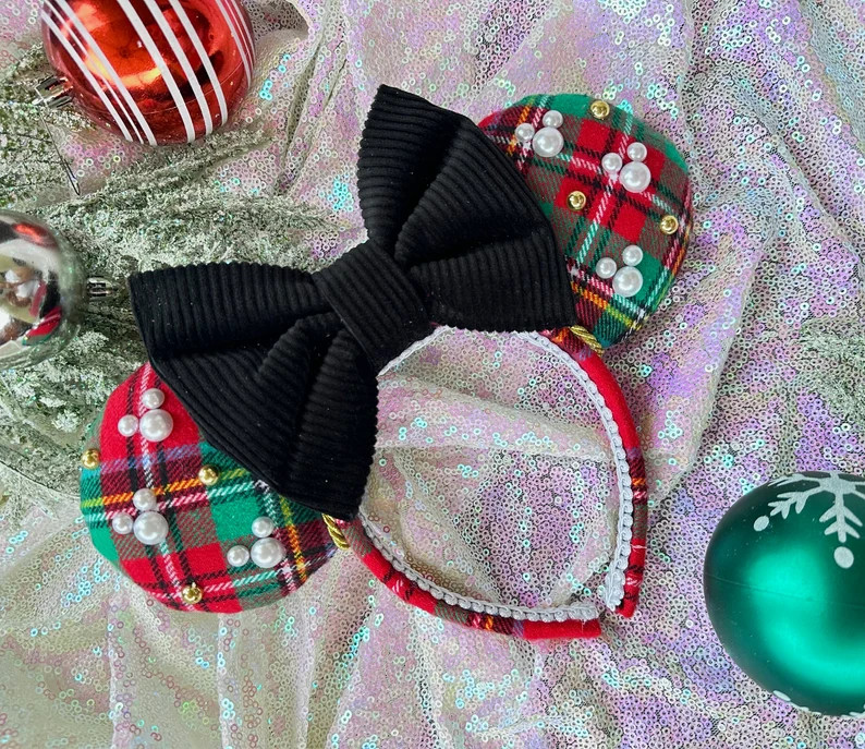 Minnie Christmas Ears - Etsy | Etsy (US)
