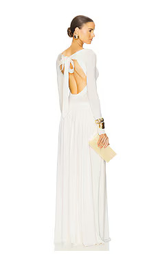 Helsa Aesther Jersey Dress in Vanilla from Revolve.com | Revolve Clothing (Global)