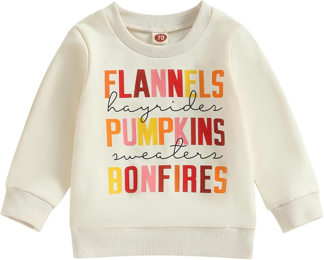 Toddler Baby Halloween Outfit Boy Girl Pumpkin Sweatshirt Crewneck Pullover Sweater Long Sleeve S... | Amazon (US)