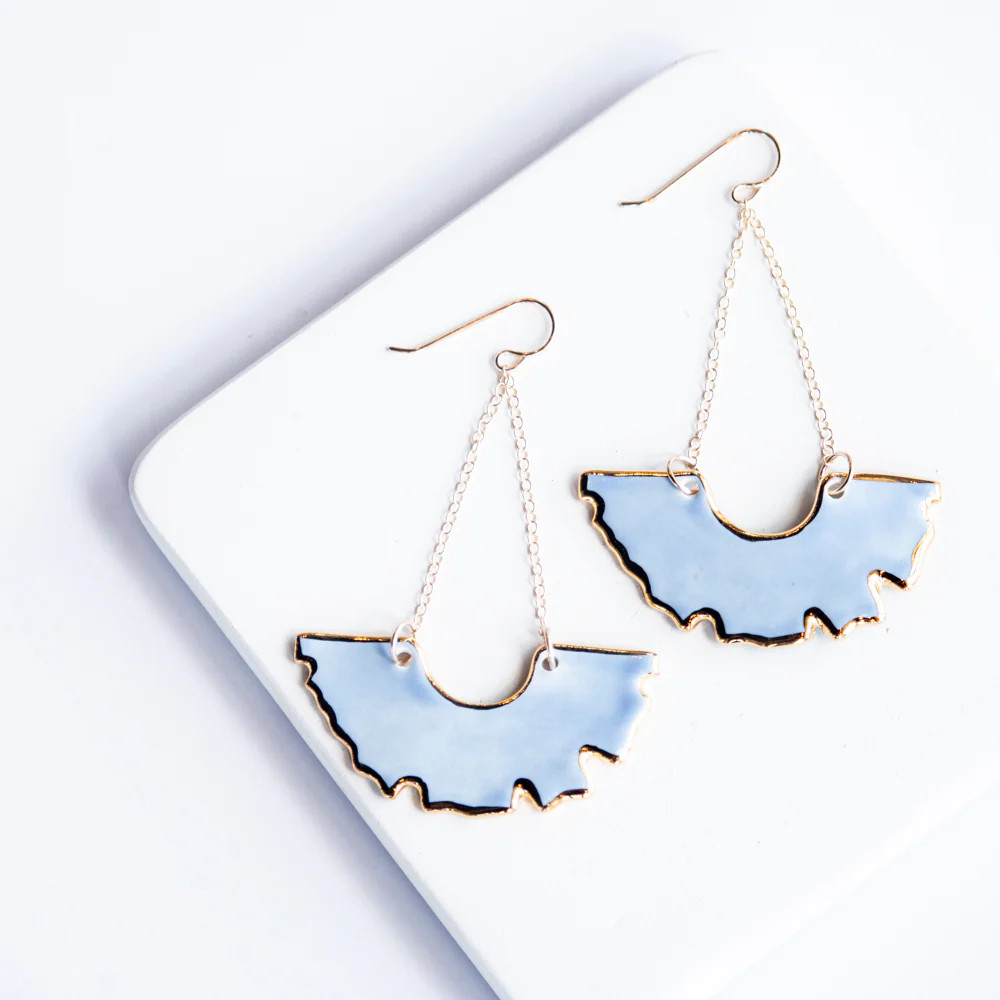 Swan Earrings | Susan Gordon Pottery