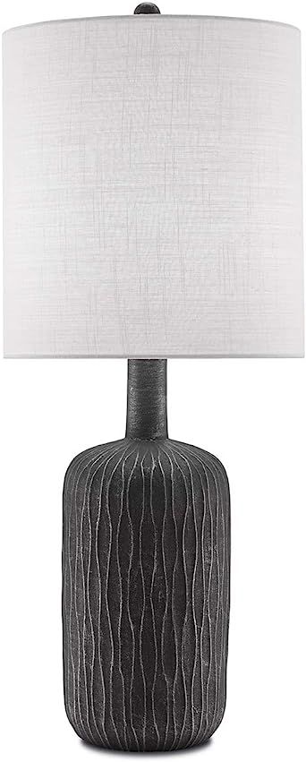 Currey & Company 6000-0098 Rivers 33 inch 150 watt Steel Gray/Matte Black Table Lamp Portable Lig... | Amazon (US)