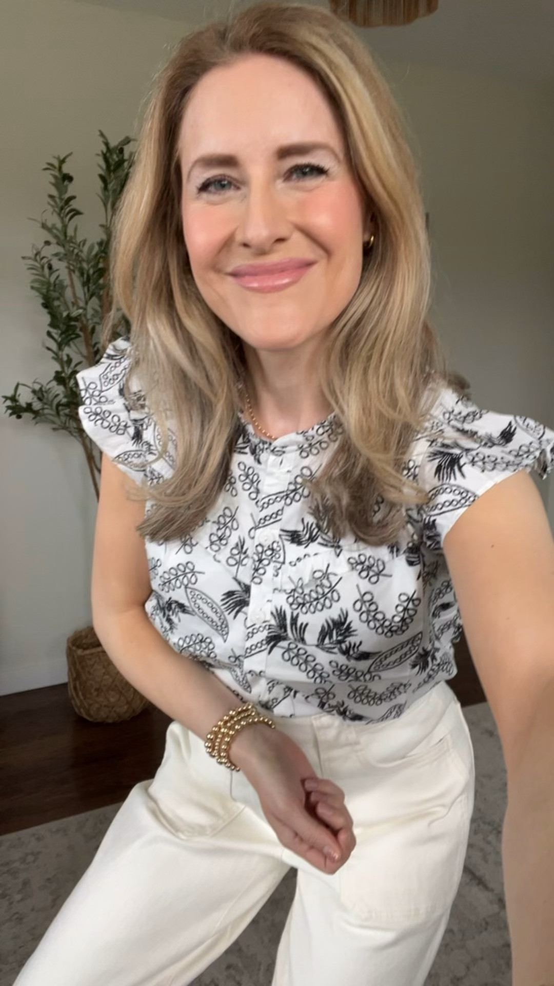 Amazon cotton blouse with embroidery detail, lined, not see through, comes in several colorways under $25, some as low as $19. Fits true to size, no need to size up. I’m in the medium and need the small. #amazonfashion 

#LTKootd