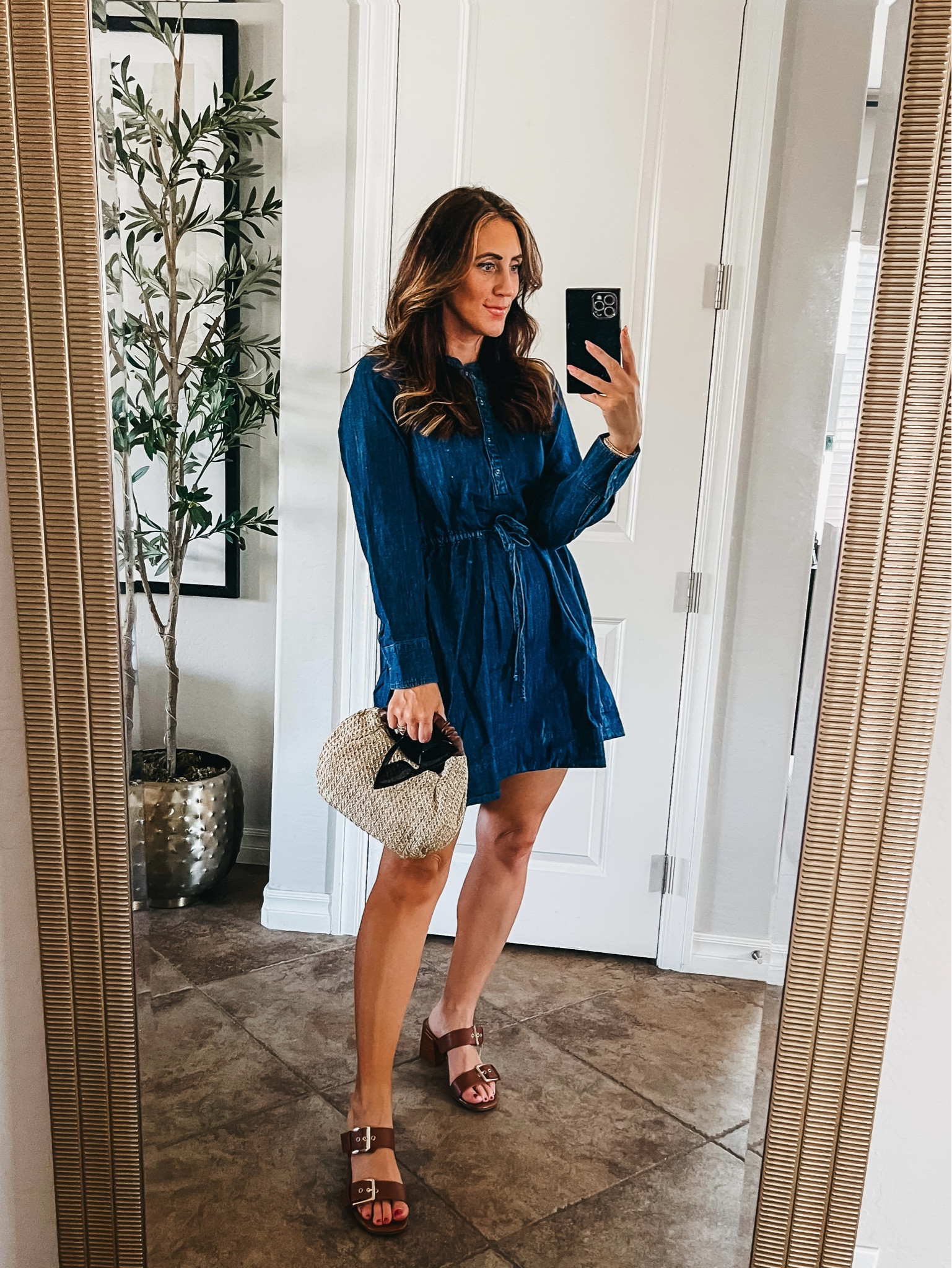 Denim dress with ruffle trim detail! Wearing xs 💙

#LTKsalealert #LTKfindsunder50 #LTKstyletip