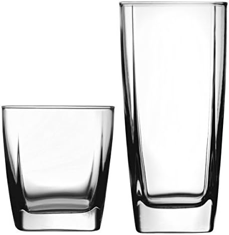 Anchor Hocking Rio Small and Large Drinking Glasses, Set of 16, Clear, 80850L13 | Amazon (US)