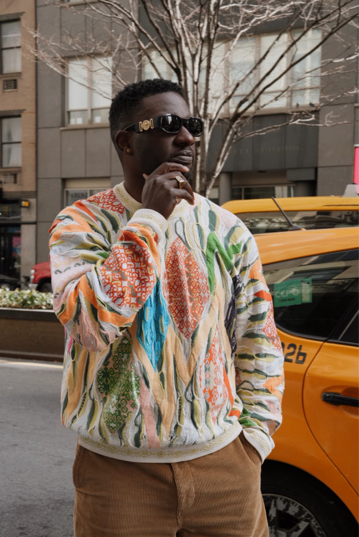 Classic vintage style look:
Men’s Coogi knit sweater, dark Versace glasses 

#LTKmens #LTKstyletip