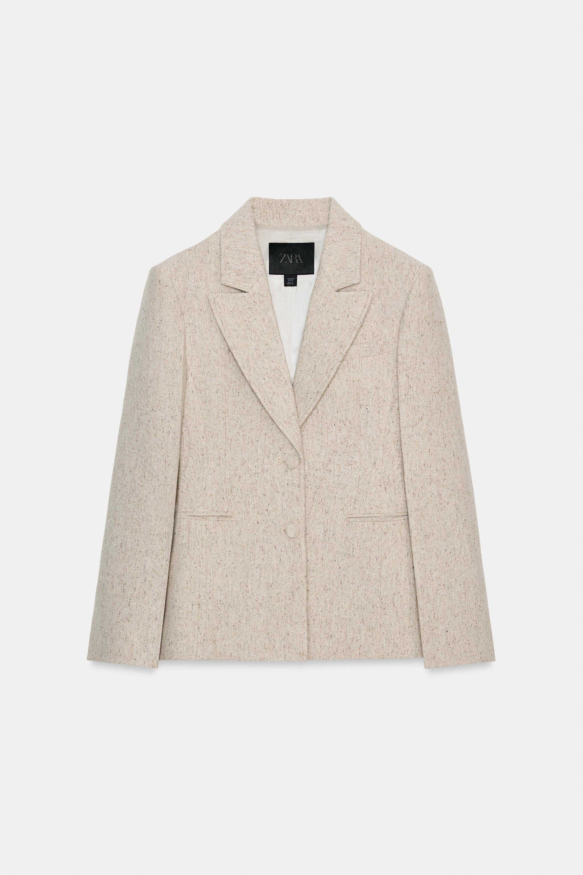 TAILORED WOOL BLEND PEPLUM BLAZER ZW COLLECTION | Zara US
