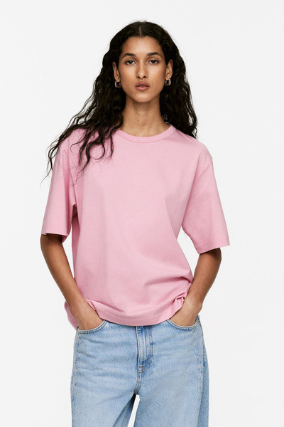 Mittelschweres T-Shirt – Pink – Damen – ARKET DE | Arket EU
