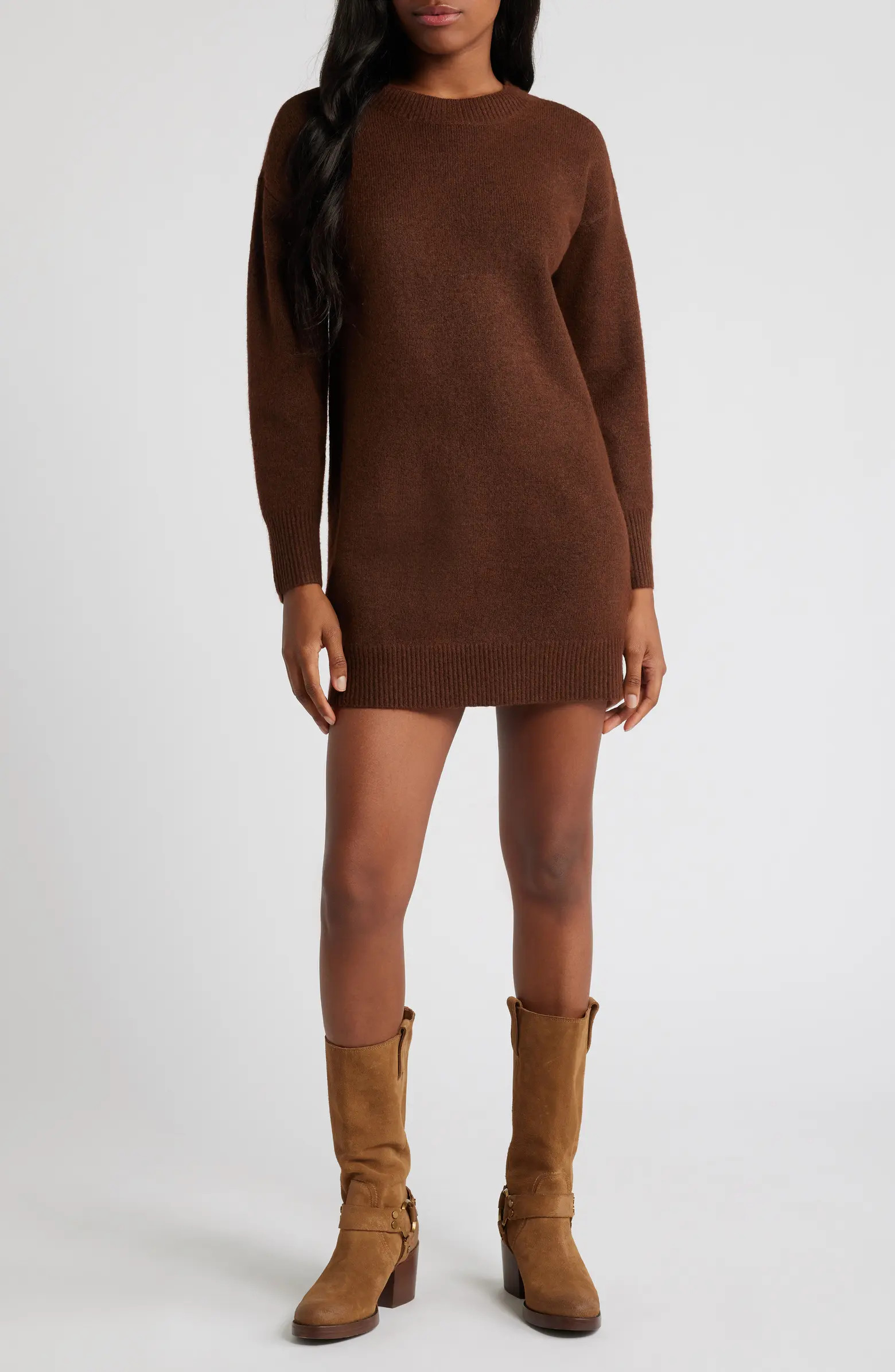 Long Sleeve Mini Sweater Dress | Nordstrom