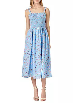 Floral Print Smocked Dress | Belk