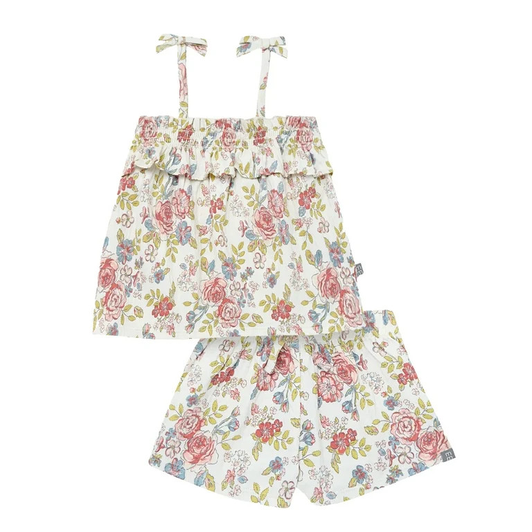 Modern Moments Toddler Girl Smocked Short Set, 2-Piece, Sizes 12M-5T | Walmart (US)