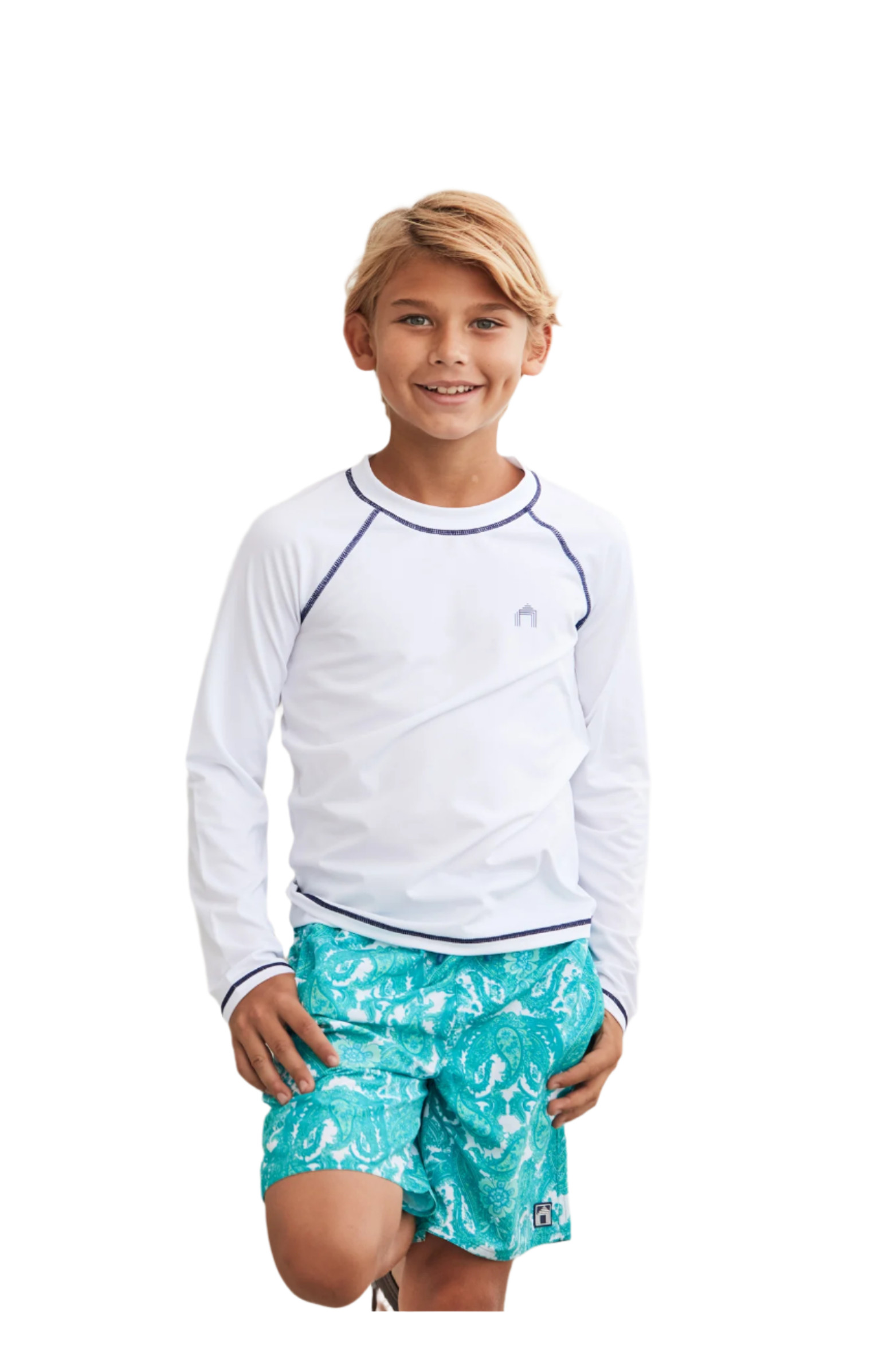 Boys Long Sleeve Cabana Rashguard | Nordstrom