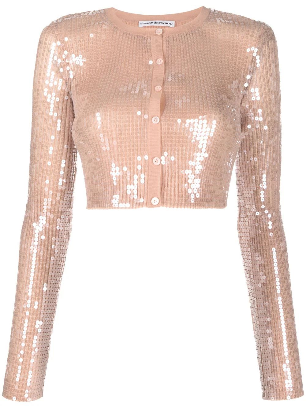 sequined cropped cardigan | Farfetch Global